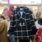 Checkered Blazer Dress