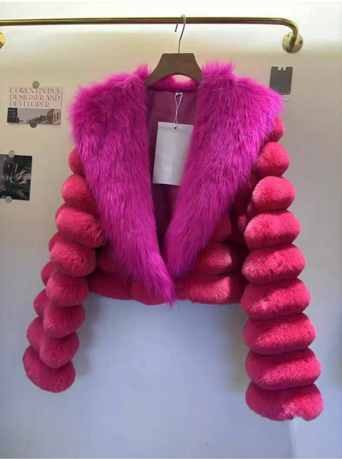Crystal Luxe Puff Fur Jacket