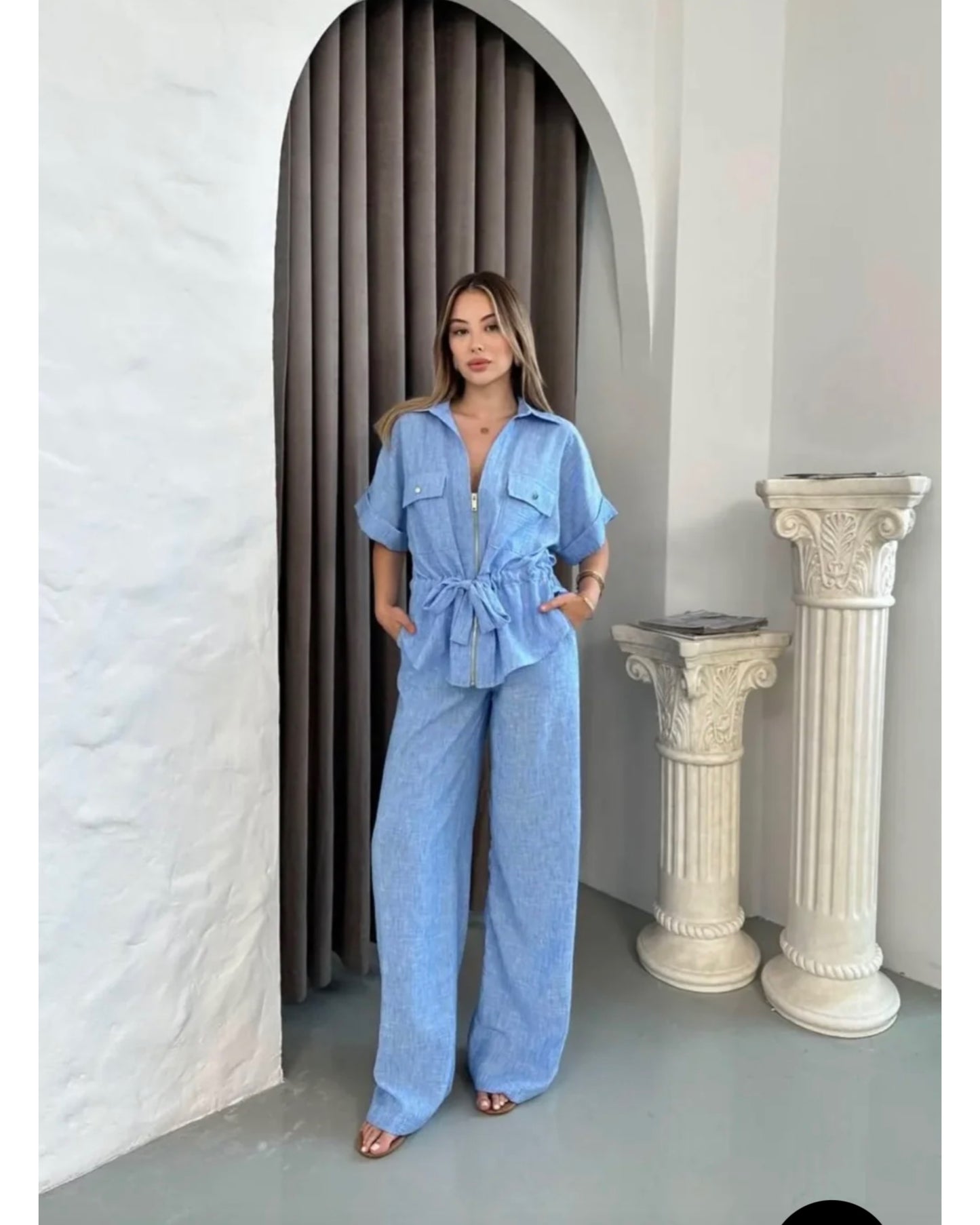 Hannah Linen Cords Set