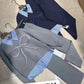 Pre winter bow knit cords set