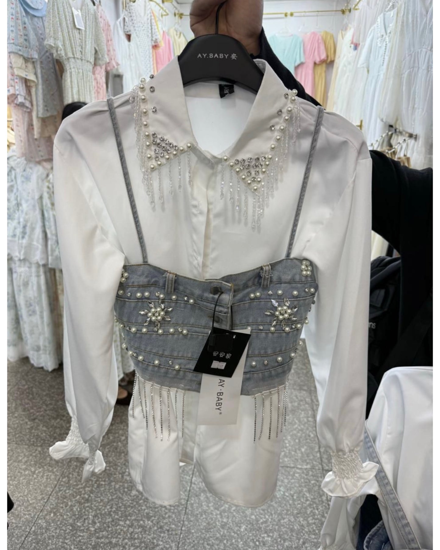Ziya Luxury Corset Top With Shirt