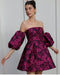 Crimson Bloom Luxe Dress
