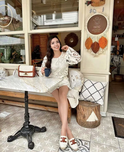 Ivory Whimsy Lace Dress