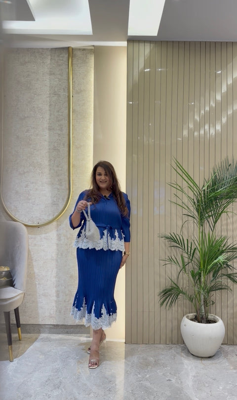 Elara Luxe Pleated Dress