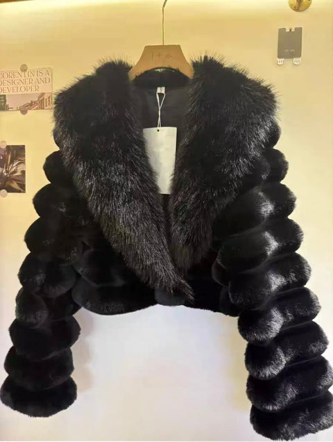 Crystal Luxe Puff Fur Jacket