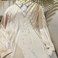 Crystal Embellished Fur Luxe Shirt