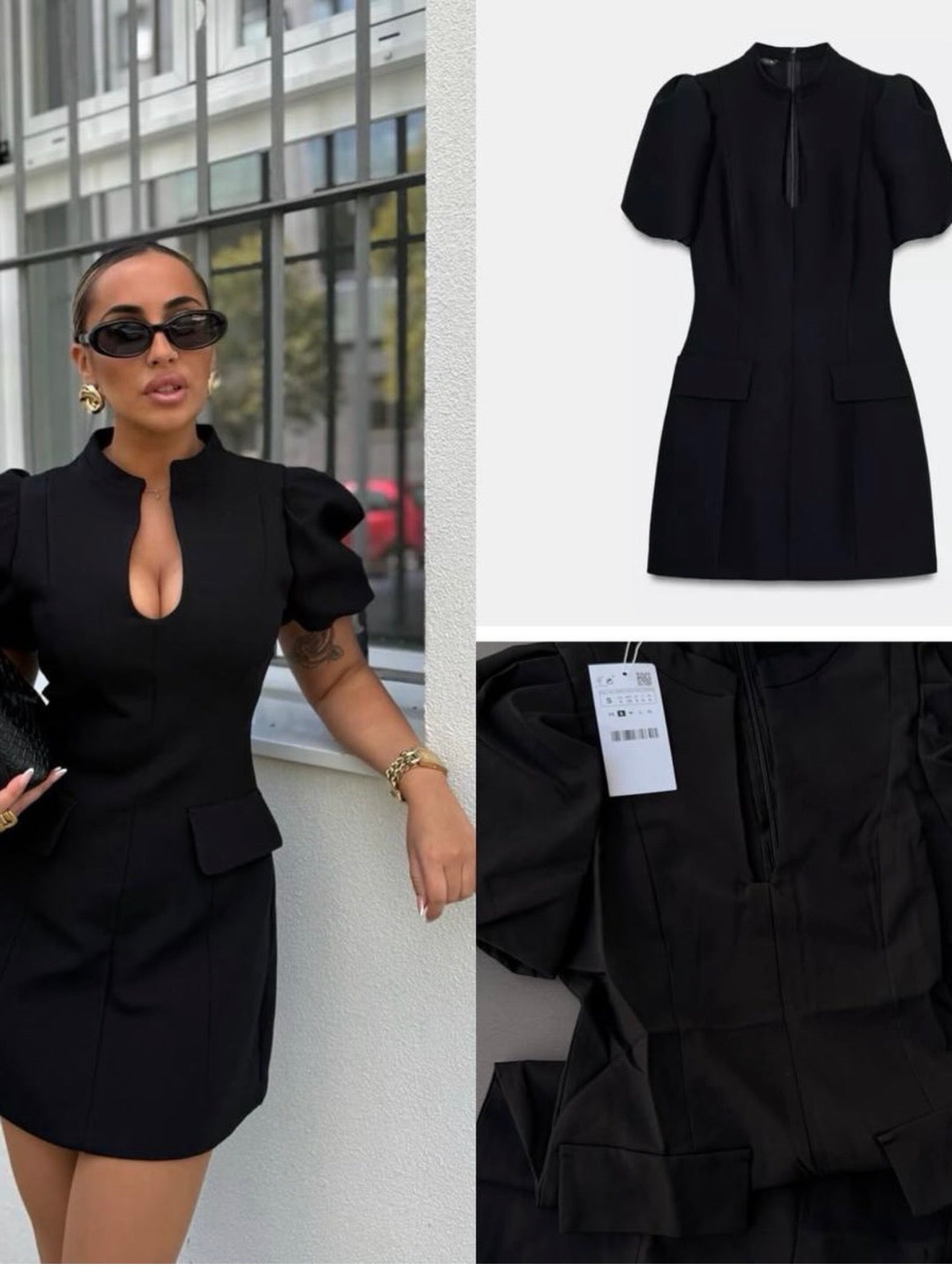 Chica Puff Sleeves Dress