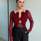 Aveline Drape Lace Top