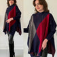 Plaid Knit Poncho