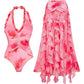 Coral Bloom Luxe Set