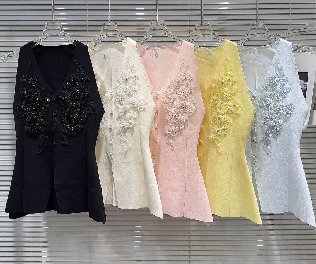 Nira Embriodered Luxe Top