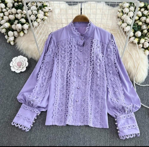 Rafia Lace Top