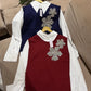Luna Bloom Knit Shirt Set