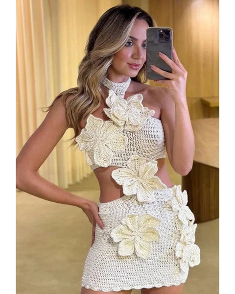 Crochet Flower Dress