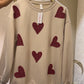 Heart Embellish Sweatshirt