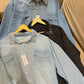 Keya Luxe Rhinestone Denim Shirt
