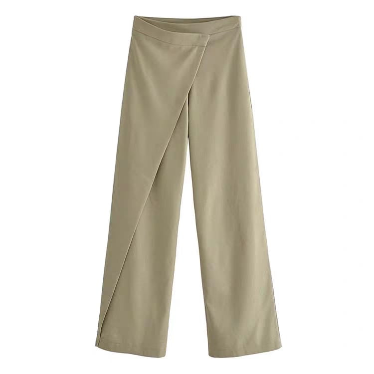 High waist wide leg pants