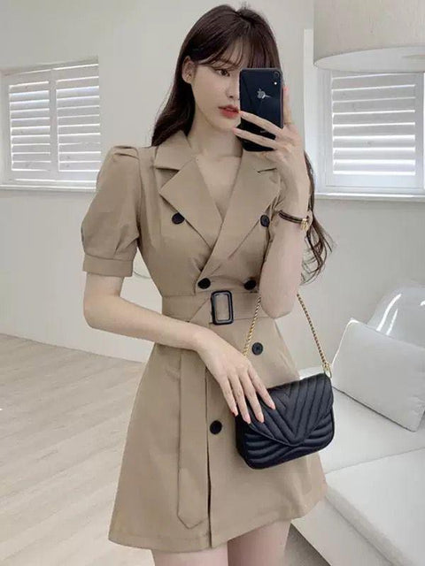 Classic Luxe Trench Dress