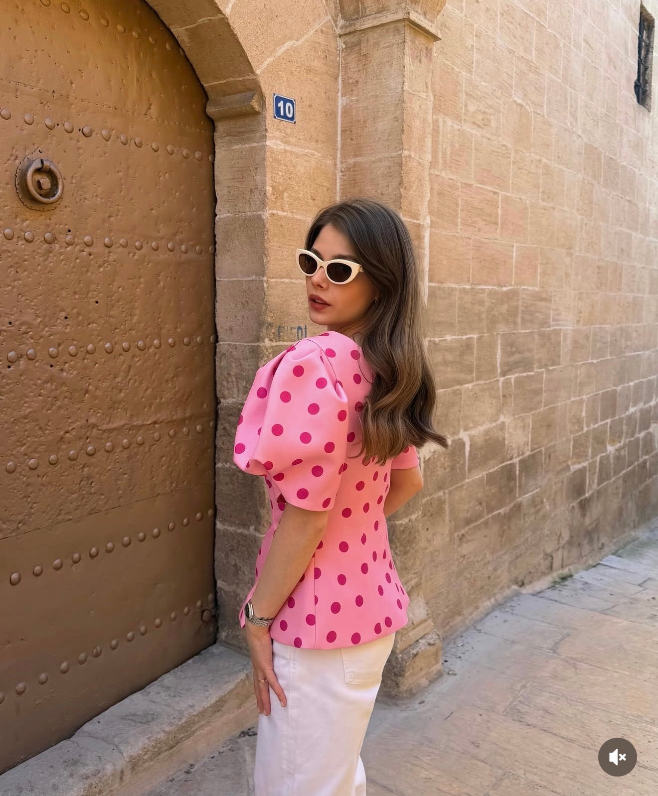 Pink Polka Dot Affair Top