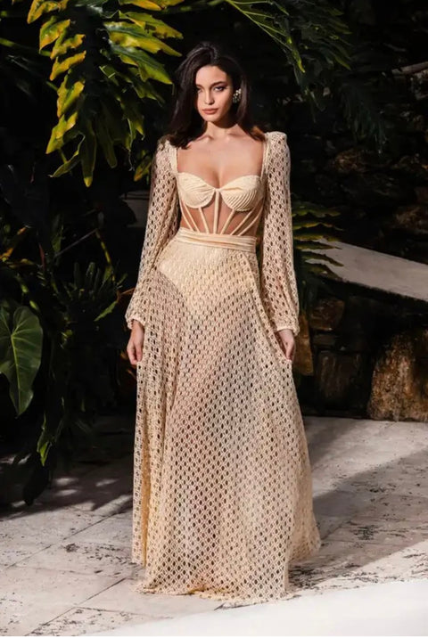 Femella Statement Beach Dress - Swimsuit attached with skirt (Resort Wear)