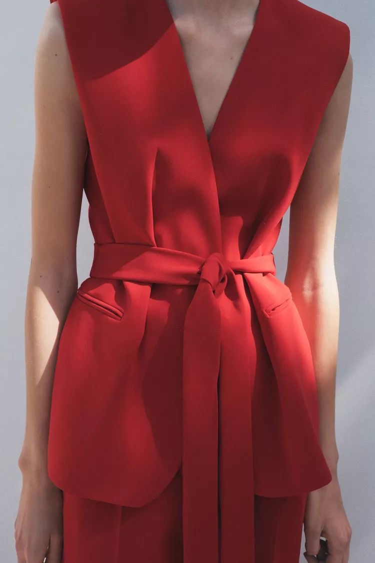 Alala Red Blazer Pant Set