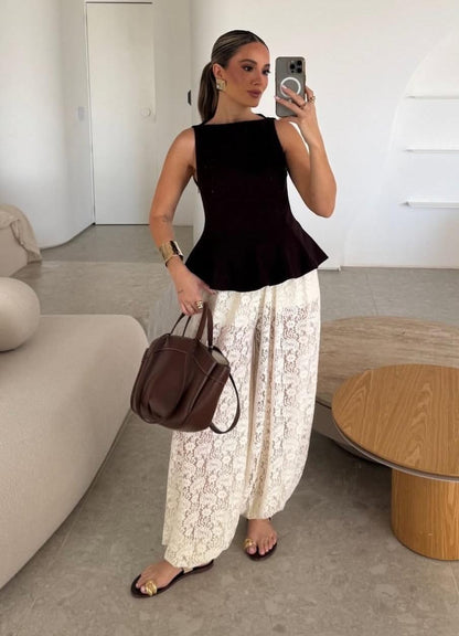 Lace Balloon Pants