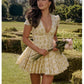 Flora V Neck Mini Dress
