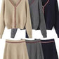 Soft Neutral Skirt Set