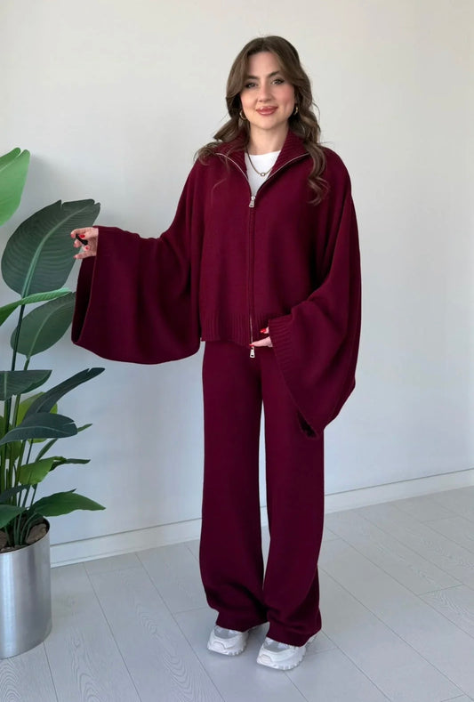 Kiana Drape knit cordset