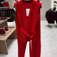 Alala Red Blazer Pant Set