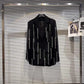 Luxury Rhinestone Fringe Blazer