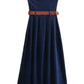 Zena Denim Belted Dress
