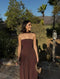 Cocoa Luxe Slit Dress