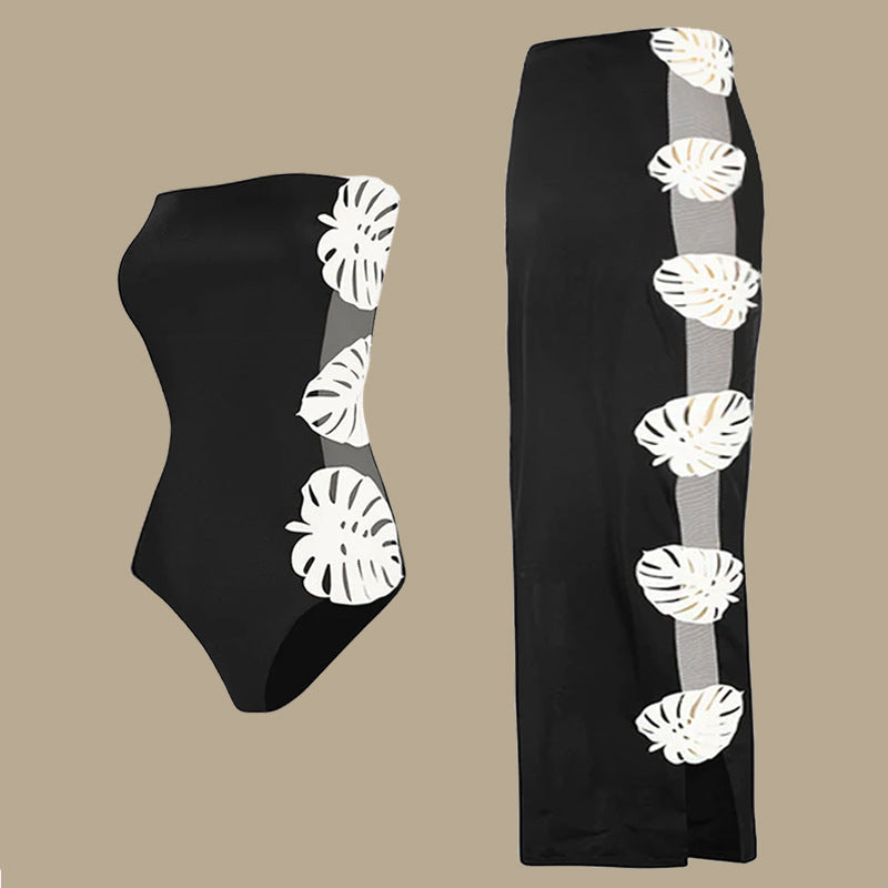 Palm Affair Swimwear Skirt Set