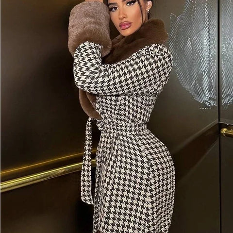 Winter Charm Luxe Trench Coat