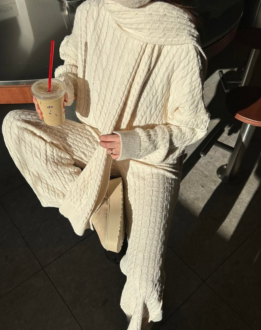 Velour Three Pc Luxe Knit cords set