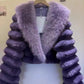 Crystal Luxe Puff Fur Jacket
