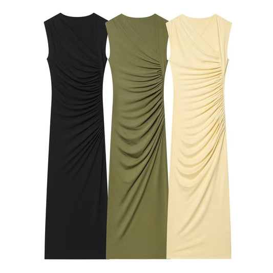 Asymmetric Draped Dress