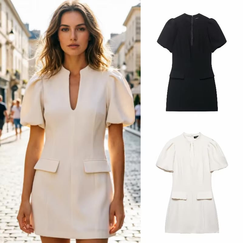Chica Puff Sleeves Dress