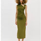 Asymmetric Draped Dress