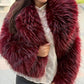 Wine Fur Luxe Jacket