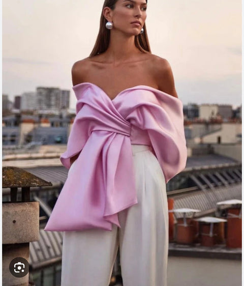 Off shoulder Statement Top