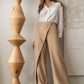 High waist wide leg pants