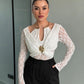 Aveline Drape Lace Top