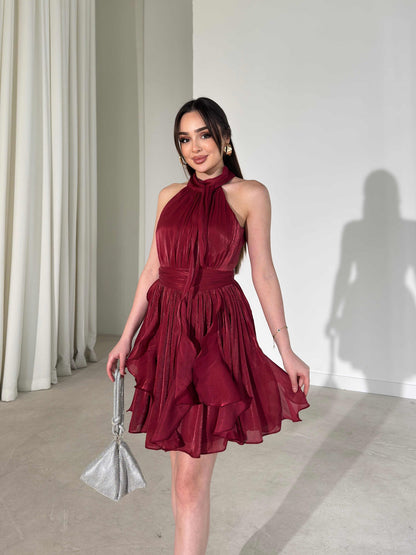 Aurora Ruffle Mini Dress