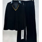 Noir Glam Velvet Cords Set