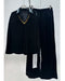Noir Glam Velvet Cords Set