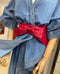 Denim Bow Bluose