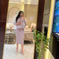 Kita Statement Dress With Shawl/Cape