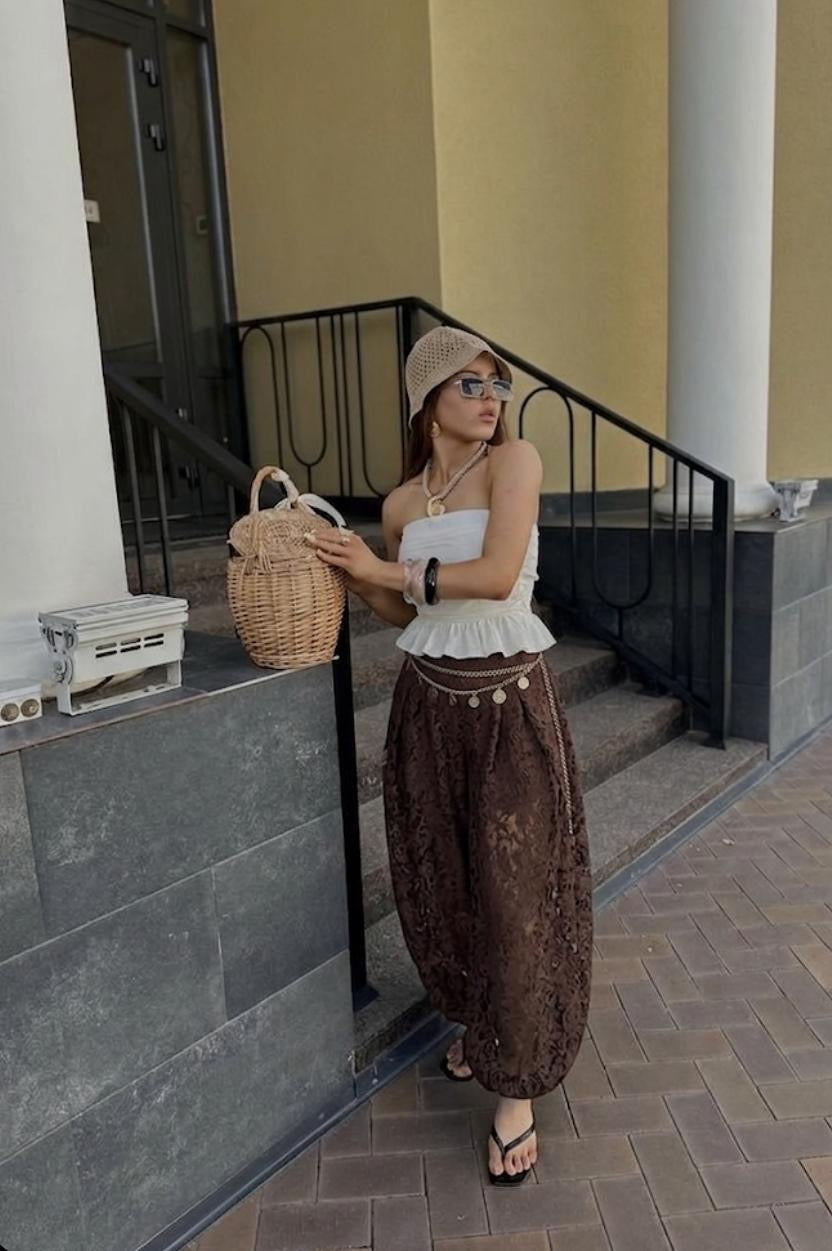 Lace Balloon Pants